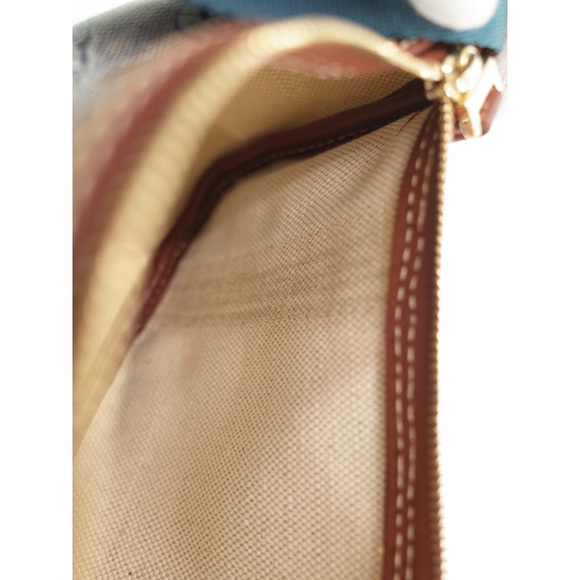 Celine Horse Carriage C Macadam Handbag Blue Brown - Picture 7 of 9